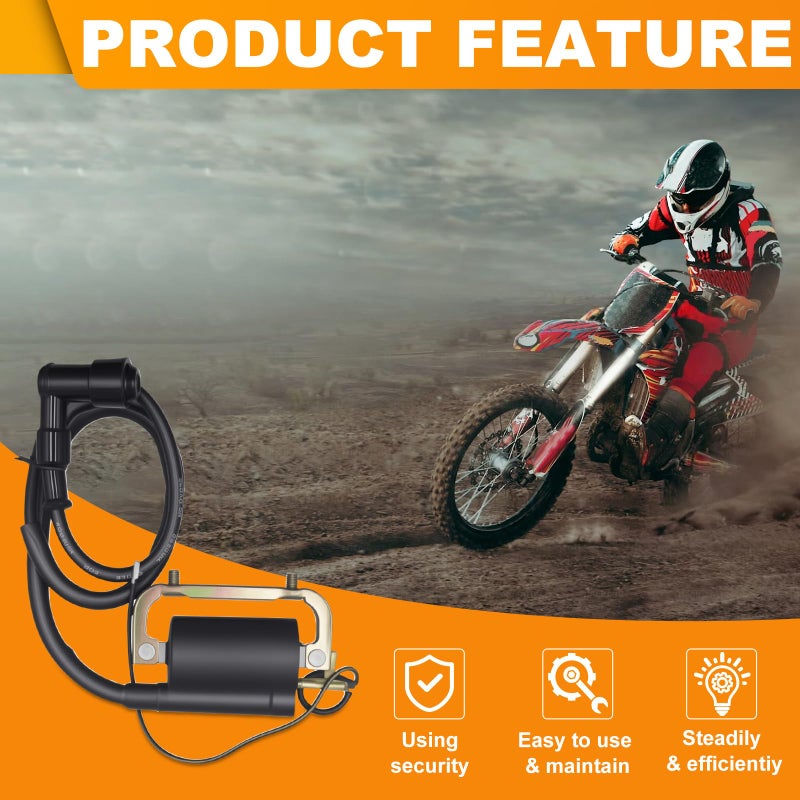 Triumilynn CT 70 Ignition Coil Replacement for Honda 1969-1982 Mini Trail Bike CT70HK CT70K CT70 CM91 CT90 Trail, 30530-126-921 - Image 2